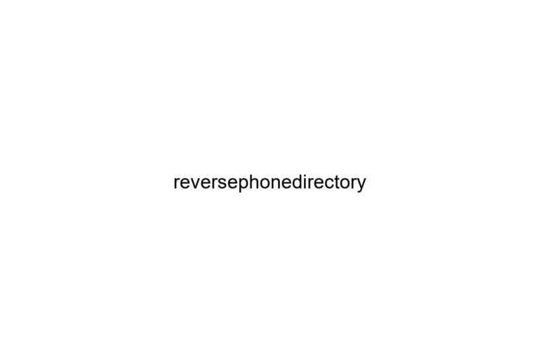 reversephonedirectory