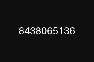 8438065136