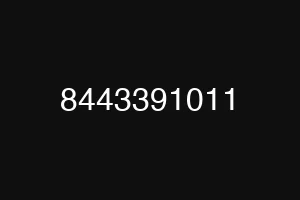 8443391011