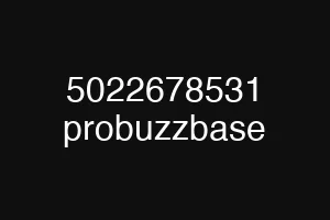 5022678531 probuzzbase